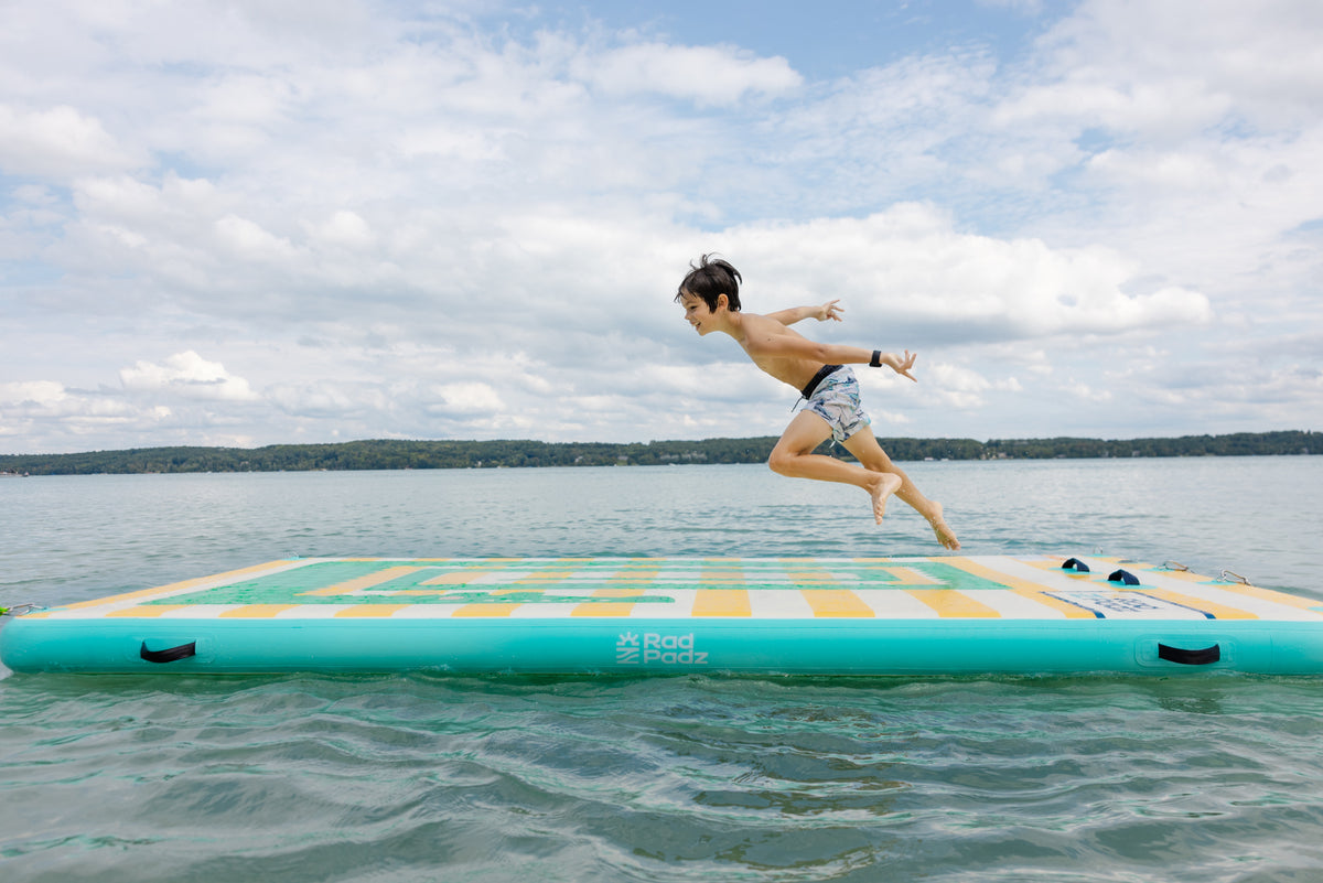 RadPadz Cannonballer | Croc | 6’ x 12’ Inflatable Platform - RadPadz RadPadzUSA