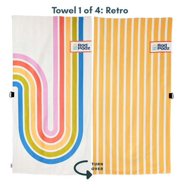 RadPadz® Quick-Dry Towel | 4-Pack – All 4 Cannonballer Designs