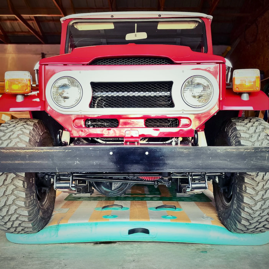 Toyota FJ parked on RadPadz Cannonballer