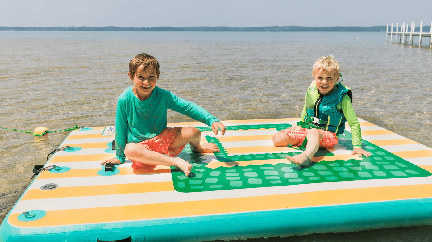 RadPadz Cannonballer | Croc | 6’ x 12’ Inflatable Platform - RadPadzRadPadz