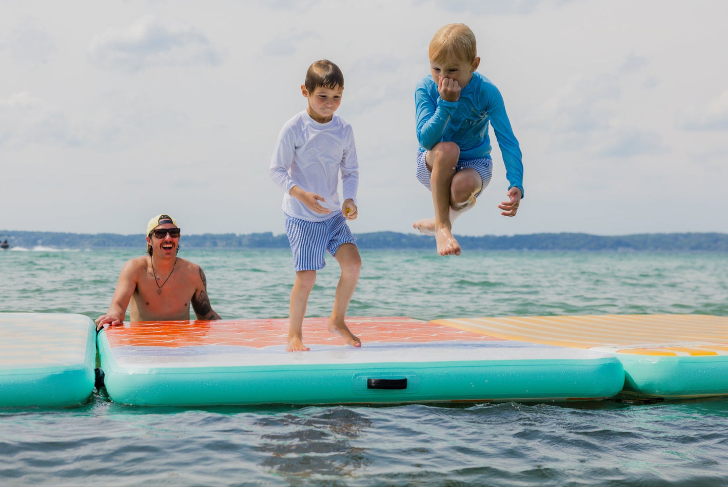 RadPadz Cannonballer | Retro | 6’ x 12’ Inflatable Platform