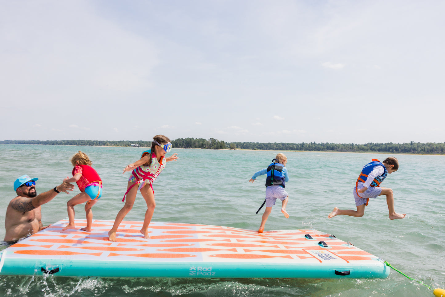 RadPadz Cannonballer | Fish | 6’ x 12’ Inflatable Platform