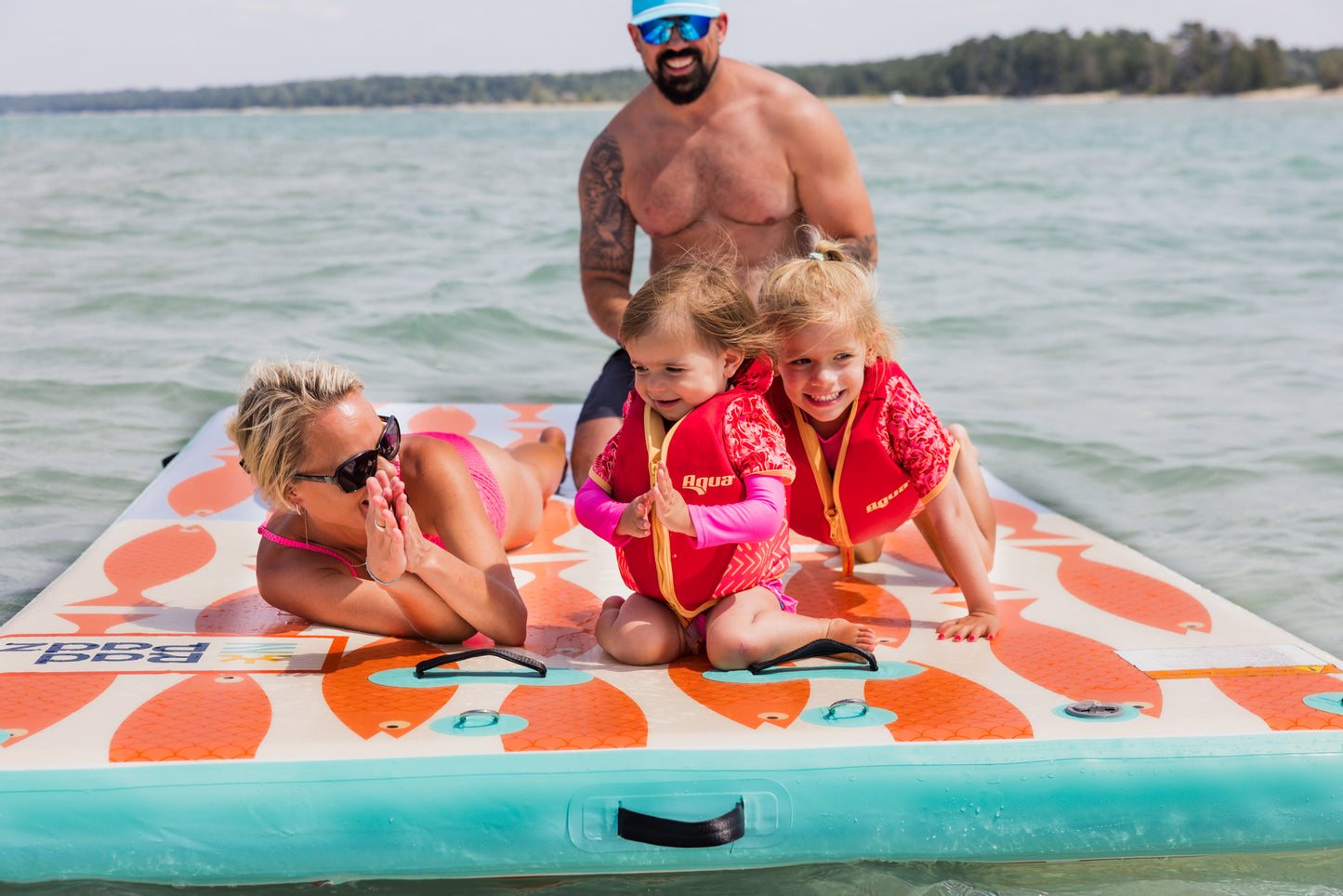RadPadz Cannonballer | Fish | 6’ x 12’ Inflatable Platform