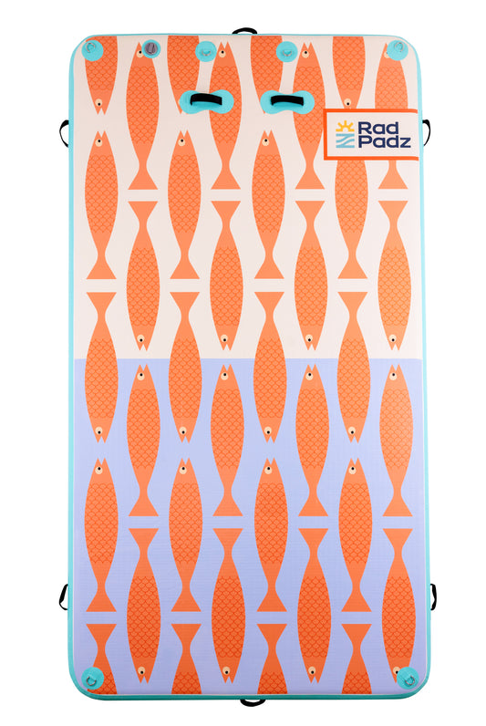 RadPadz Cannonballer | Fish | 6’ x 12’ Inflatable Platform