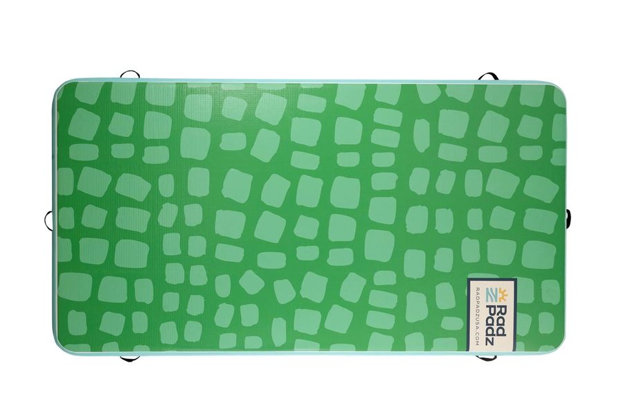 RadPadz® Cannonballer – Croc | 6'x12' Inflatable Dock Platform