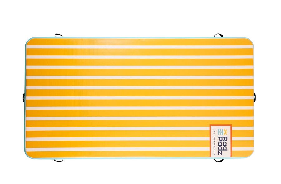 RadPadz® Cannonballer – Retro | 6'x12' Inflatable Dock Platform